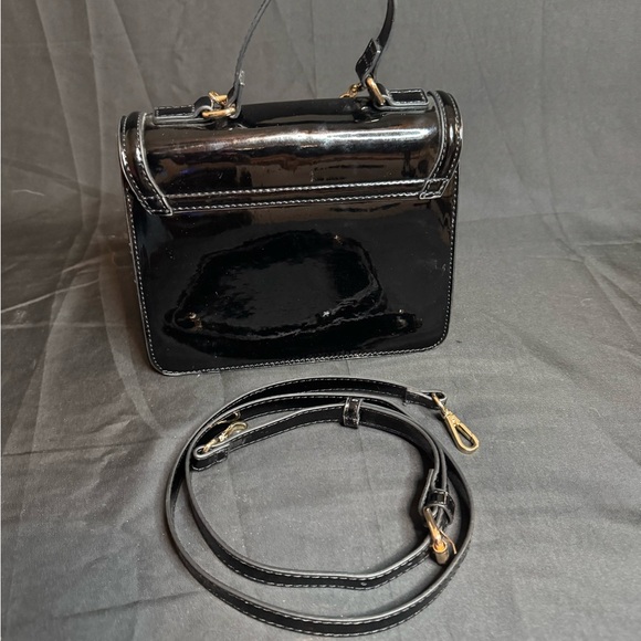 Rachel Zoe Black Patent Leather Crossbody Bag - Picture 2 of 7